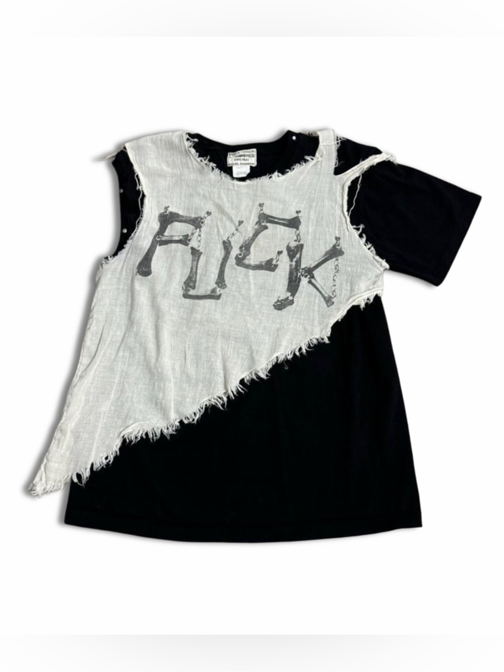 Japanese Archive UNFINISHED Shinya Tabuchi Distressed Layered Gauze Shirt